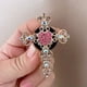 thumbnail image 1 of Car Air Outlet Aromatherapy Clip Cross Rhinestone Perfume Clip Cute Car Air Outlet Decoration Perfume Fragrance General Artificial Diamond Clip, 1 of 5