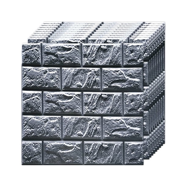 10 paneles de pared 3D de 30 cm de cobertura, adhesivos imprimibles de espuma de polietileno autoadhesivos, impermeables, para decoración de interiores y del hogar.