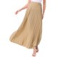 thumbnail image 4 of INSPIRE CHIC Falda Plisada para Mujer con Cintura Alta Elástica y Cinturón, Falda Maxi de Línea A Fluida 3XL Caqui, 4 of 7