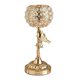thumbnail image 3 of Portavelas Romántico Crystal Golden Stand Home Even Office Docor S, 3 of 5