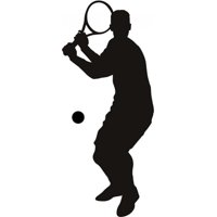 Rienda Libre Graphics - Decomural Tennis Player Sports Tennis Ws-16215