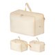 thumbnail image 1 of Paquete de 1 bolsas de almacenamiento plegables para ropa - Ideal para organizar dormitorio, ropa y edredón con asas convenientes Beige 21.3*16.5*11.8in, 1 of 6