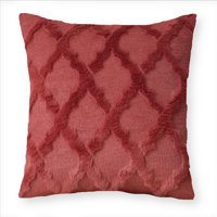 Homestore - Funda Cojín Peludo 45X45 Cm Rombos Rojos