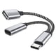 thumbnail image 1 of Divisor USB C OTG USB C, adaptador USB C a USB, carga PD de 18 W, 1 of 6