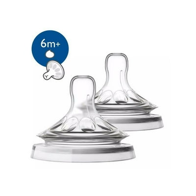 Set 2 Chupete Tetinas Natural Transparente 1 Un Avent