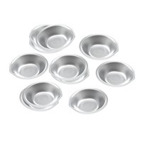 Magideal - 12 Piezas De Sombra De Ojos De Acero Inoxidable Artista De Bandeja De Pintura Redonda De Pintura De Bandeja De Pintura De Pintura De Pintura Para El H