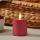 thumbnail image 2 of Vela LED sin llama Luminara Outdoor Votive rojo cereza, 2 of 7
