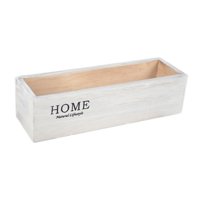 Magideal - Caja De Madera Para Macetas, Bandeja De Almacenamiento Multifuncional, Creativa, Retro, Decorativa, En Miniatura, Para Paisaje, Organizador De Caja De Blanco