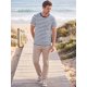 thumbnail image 2 of INSPIRE CHIC Camiseta de Hombre a Rayas de Manga Corta Casual de Verano Talla S Azul Marino, 2 of 5