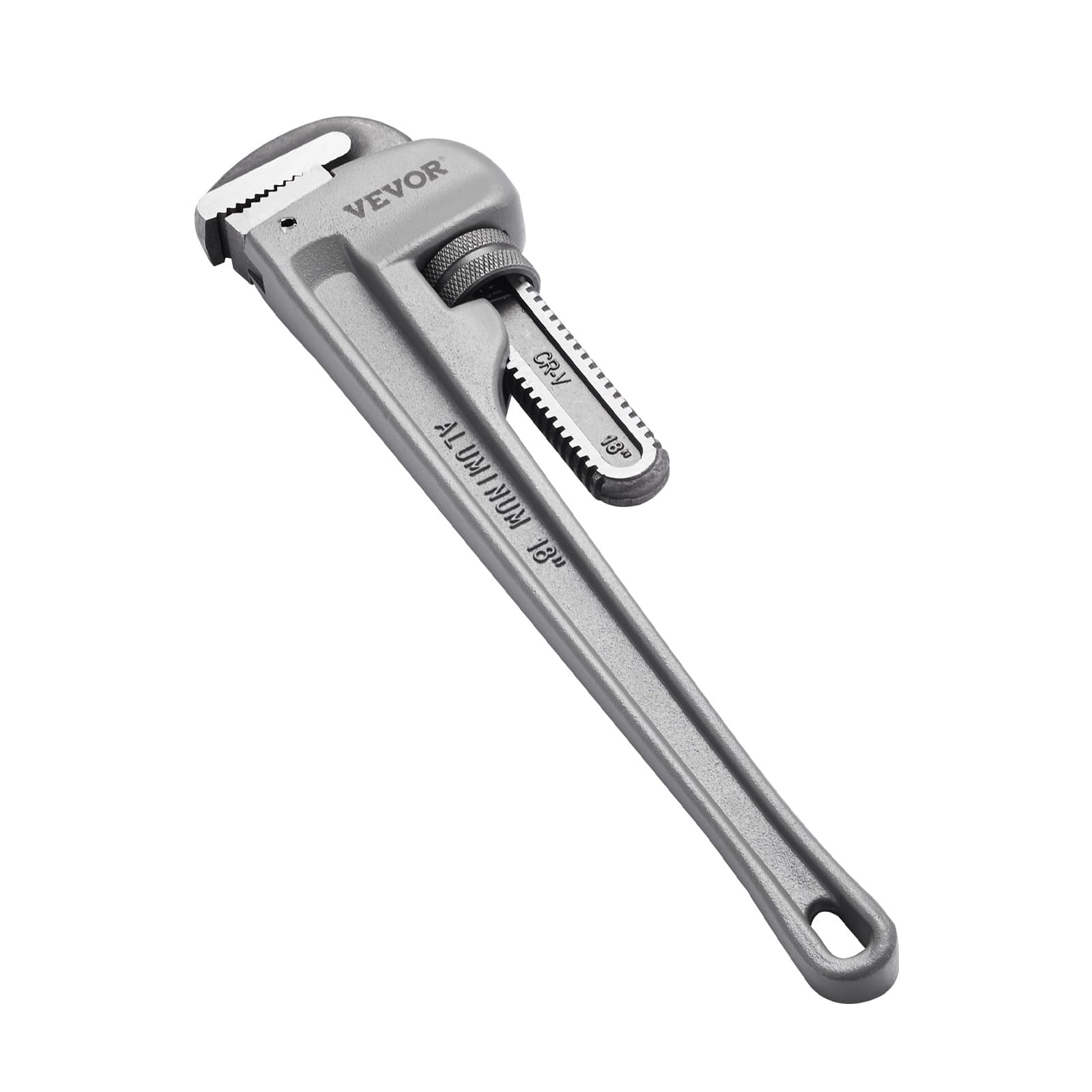 Llave De Tubo Vevor 18 De Aluminio, Recta, Ajustable, Para Fontanería