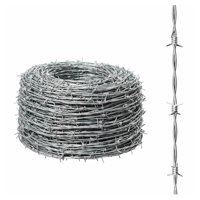 Alambre Púa Galvanizado 250 Metros Eoland Rollo Acerado Calibre 16