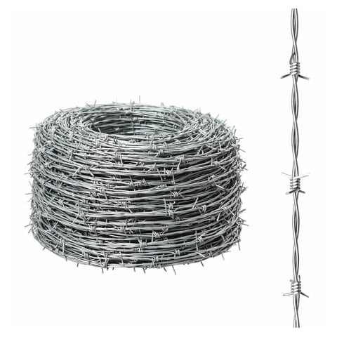 Alambre Púa Galvanizado 250 Metros Eoland Rollo Acerado Calibre 16