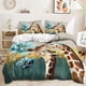 thumbnail image 1 of Oil Painting Giraffe Family Quilt Duvet Cover Set Bedding Bedclothes3-Piece Bedding Set, 1 of 5