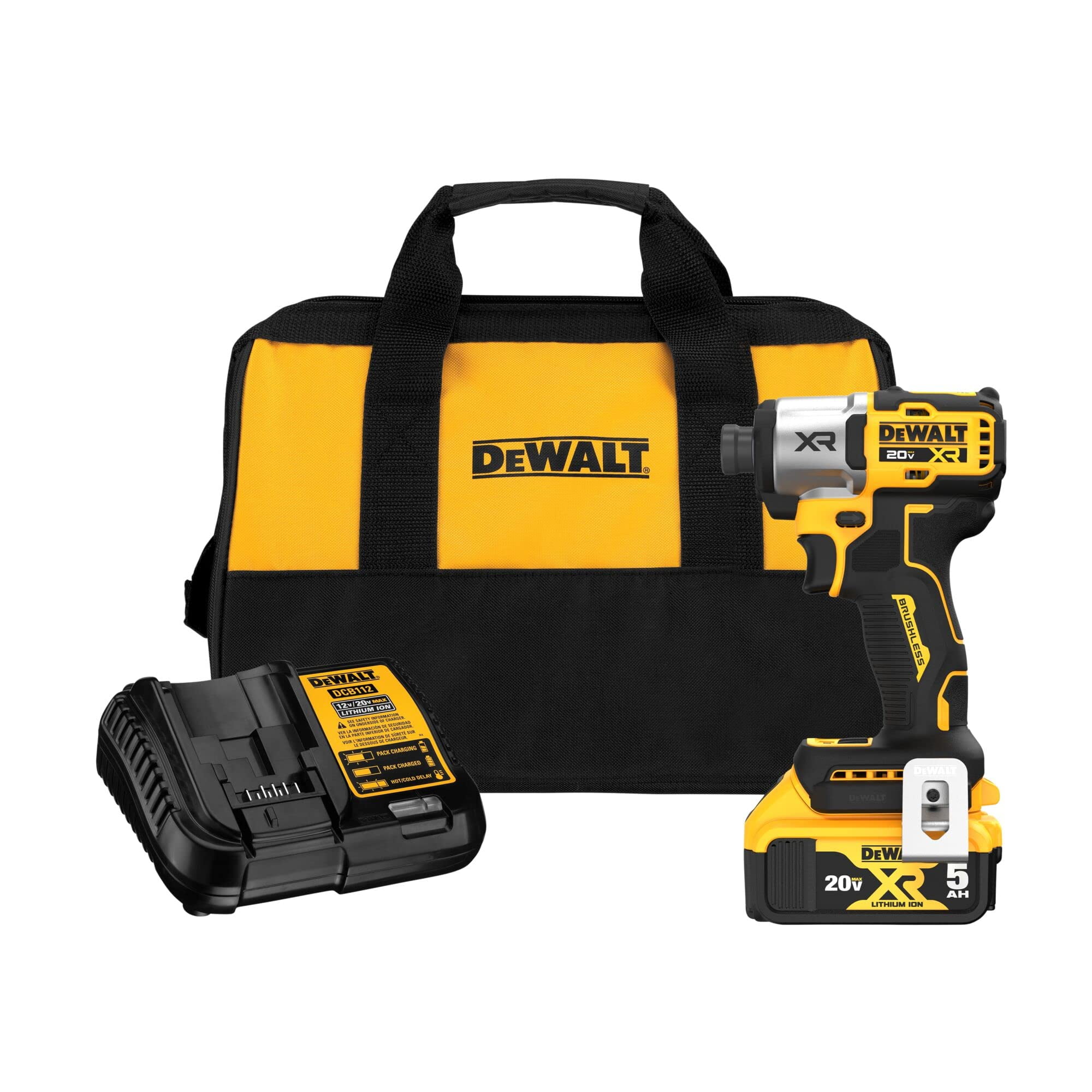 Destornillador De Impacto Dewalt 20v Max Inalámbrico De 3 Velocidades Con Batería Dcf845p1