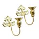 thumbnail image 3 of 2 Apliques De Pared Para Velas, Candelabros Para Decoración Del Hogar, Sala De Estar, Fiestas, Color Dorado, 3 of 5