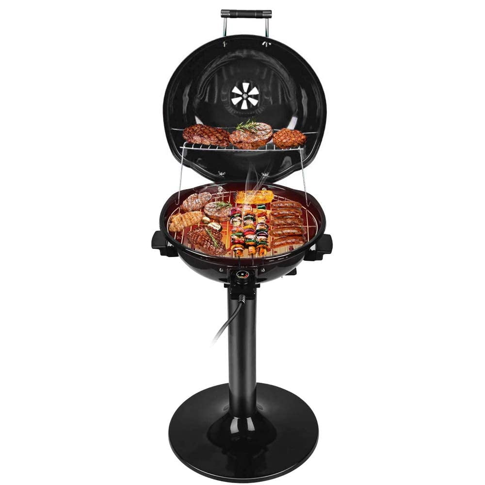 Parrilla Eléctrica Para Barbacoa Techwood Para 15 Porciones Para Interiores Y Exteriores