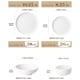 thumbnail image 2 of Juego de vajilla MALACASA Luna de porcelana blanca de 24 piezas, 2 of 9