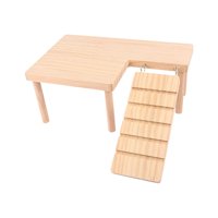 Magideal - Plataformas De Hámster Playground Con Escalera De Madera De Madera De Madera De Hámster Accesorios De Jaula Escalera De Mascotas Para Animales Pequeño Bien