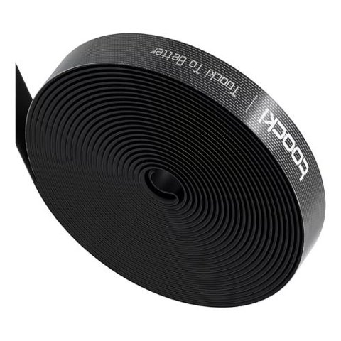 Toocki - Cinta Velcro Organizador De Cables Rollo De 3M Color Negro