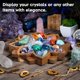 thumbnail image 3 of Bandeja expositora Curawood Lotus Crystal con soporte de madera de 20 x 20 cm, 3 of 9
