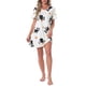thumbnail image 1 of INSPIRE CHIC Camisón de Mujer de Manga Corta con Estampado Ropa de Dormir Camisetas de Noche Lindas S Gatos Negros, 1 of 6