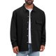 thumbnail image 1 of Chaqueta de Camisa de Punto Jacquard con Bolsillo en el Pecho de Botones para Hombre INSPIRE CHIC Vintage Casual M Negro, 1 of 6