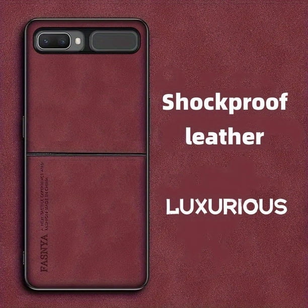 Premium Lamb Leather Wallet Phone Case With Shockproof Flip Cover For Samsung Galaxy Z Flip 3/4 - Protect Your Phone in Style!