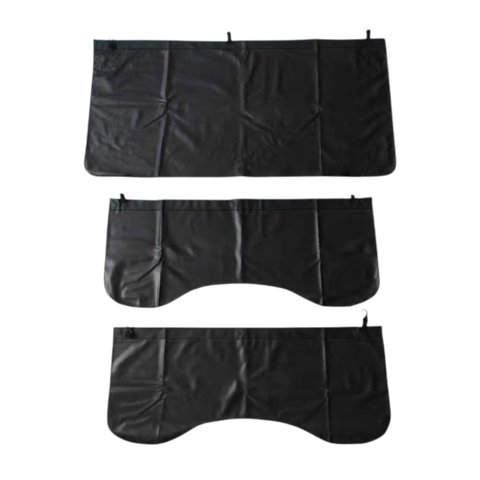 Magideal - 3 Protectores De Guardabarros Genéricos Para Alfombrillas De Mecánico De Cuero De Pu Con Ganchos Protectores De Carrocería De Automóvil Resistentes Al