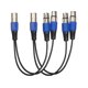 thumbnail image 3 of 2x Conector Macho XLR De 3 Pines A Doble 2 Hembra Jack Y Splitter Mic DJ Cable Adaptador, 3 of 5