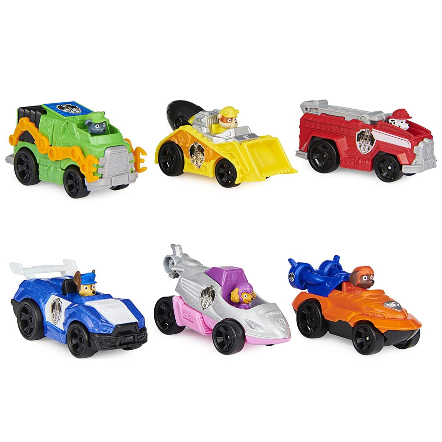 Total Click - Juguete Pack 6 Autos Paw Patrol Infantil