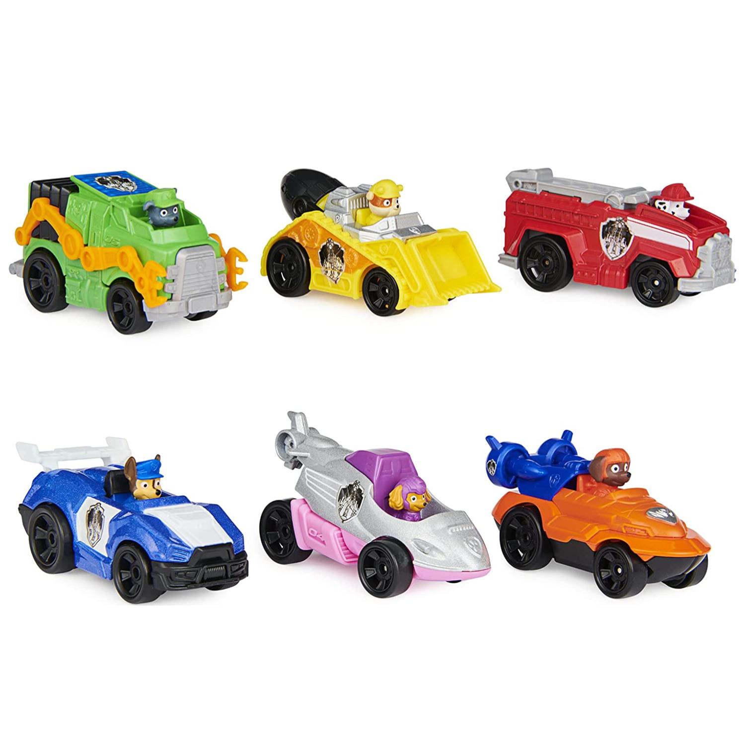 Total Click - Juguete Pack 6 Autos Paw Patrol Infantil