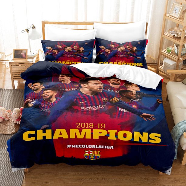Football Player M-a-s-s-e-y Series Bedding Digital Printed Three-Piece Set