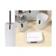thumbnail image 3 of Set Baño 4 Piezas Taza Jabonera Dispensador Escobilla Blanco, 3 of 4