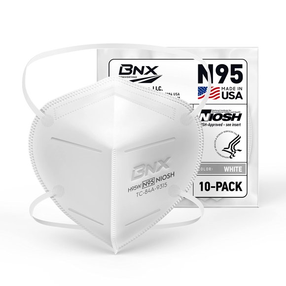 Mascarilla BNX Respirador Particulado N95 Certificado NIOSH Paquete de 10