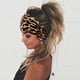 thumbnail image 2 of Diademas para mujer de 18 cm extra anchas, antideslizantes, estilo bohemio, con nudos, para entrenamiento, yoga, turbante de leopardo, accesorios africanos para el cabello (color H), 2 of 6