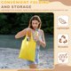 thumbnail image 5 of Uxcell 4 Paquete de Bolsa de Viaje Plegable con Asas, Bolsas de Compras Reutilizables de Tela de Poliéster Ligera, Bolsa de Compras Lavable para Mujeres y Hombres Viaje Playa Almacenamiento, Rosa, 5 of 7