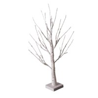 Magideal - Luces De Rama De Árbol De Alambre Artificial Luces De Hadas Lámpara De 24 Led Lámpara De Árbol De Abedul Para De Interior Festival Adornos De 60 Cm Blanco