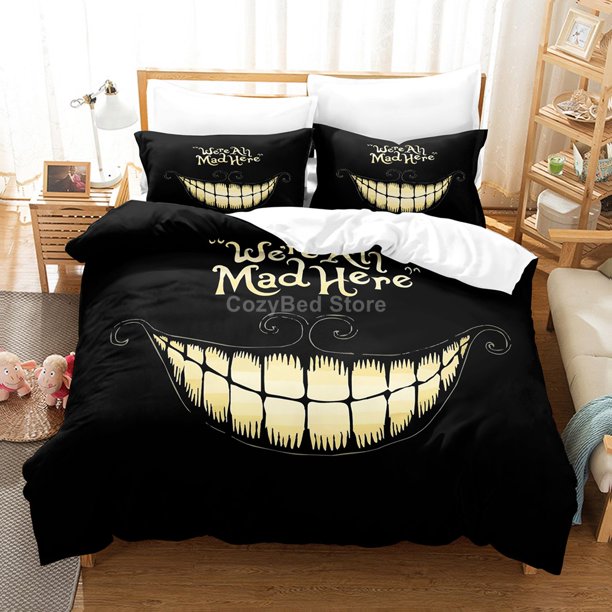 v1339 Bed Sheets Bedding Set Duvet Cover Sets Comforter Bed Linen Twin Queen King Single Size Room Decor Kids Adult 3-Piece Bedding Set (1 Duvet Cover + 2 Pillow Shams) Bed Sheets ju1339