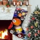thumbnail image 1 of Billar Tema: Calcetines de Navidad, fino lino blanco para colgar en escaleras y chimenea, decoración navideña para el hogar, regalo de Navidad.54cm×38cm, 1 of 5