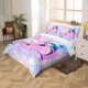 thumbnail image 2 of Christm-as Trees D-u-t Co-ve-r Queen Size Sa-nta Claus- and Snowman Comfort-er Cover with 2 Pillow-case for Te-ens Adults Kids S-tarry Sky Be-dding Set Snow Sc-ene Brea-thable 3 Pieces D-ecorative, 2 of 5