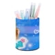 thumbnail image 1 of Como Nastya-theme Cylinder Pen Holder Pencil Organizer with Flannel Lining PVC Leather Material Cardboard Base for study work 10*8CM, 1 of 6
