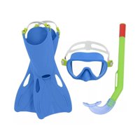 Bestway - Kit Flapper Esnórquel Máscara/Aletas - Niños +3 Color Azul