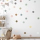 thumbnail image 2 of Calcomanías de pared de lunares de 2 pulgadas para dormitorio de niñas con 150 calcomanías de pared de arcoíris bohemios neutrales, decoración perfecta para guardería bohemia y aula de arcoíris bohemi, 2 of 7