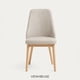 thumbnail image 5 of Pack 2 Sillas Comedor Lena Madera Asiento Acolchado Poliéster Beige, 5 of 9