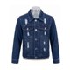 thumbnail image 3 of Chaqueta Mezclilla Niño Jean Desgastada Rotos Moda Urbana, 3 of 3