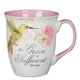 thumbnail image 1 of Taza de café Christian Art Gifts 414 ml con colibrí floral, 1 of 6