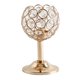 thumbnail image 4 of Diamante Crystal Tea Light Candelabro Ocasión De Boda Hogar 14cm Dorado, 4 of 5