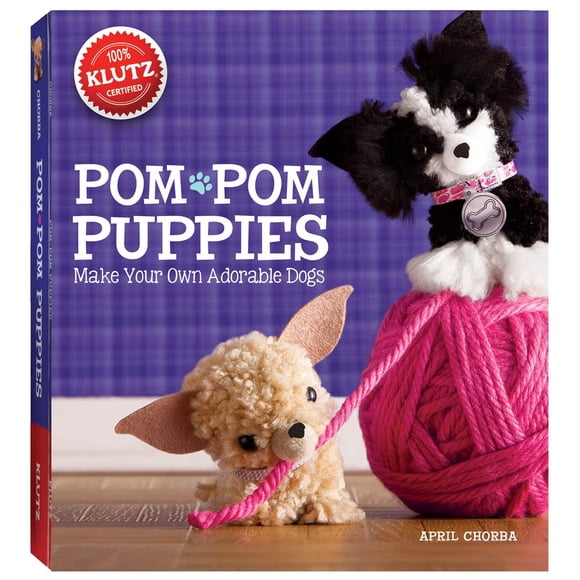 Craft Kit Klutz Pom-Pom Cuppies con libro de 56 páginas para niños mayores de 8 años