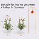 thumbnail image 4 of Trepador para plantas Ceiner de metal dorado con ágata para interior, 2 piezas, 4 of 7