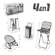 thumbnail image 4 of Set Juego Para Muñecas 4en1 Silla Coche Columpio Y Mecedora Rosado, 4 of 4